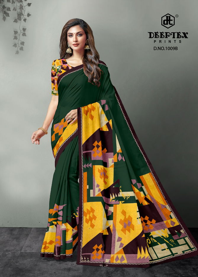 Deeptex Mother Queen 1 Printed Designer Wholesale Cotton Saree Catalog